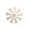 Glitzhome® 22" Beige Metal Wind Spinner Wall Décor